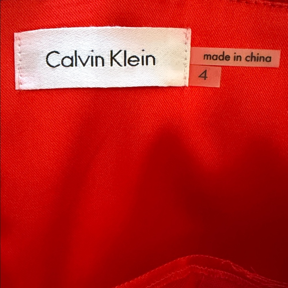 Calvin Klein Collection Red Ruched Mini Dress - Picture 6 of 6